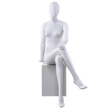 Fashion design decorative cheap used fabric covered vintage female sitting mannequins for sale
